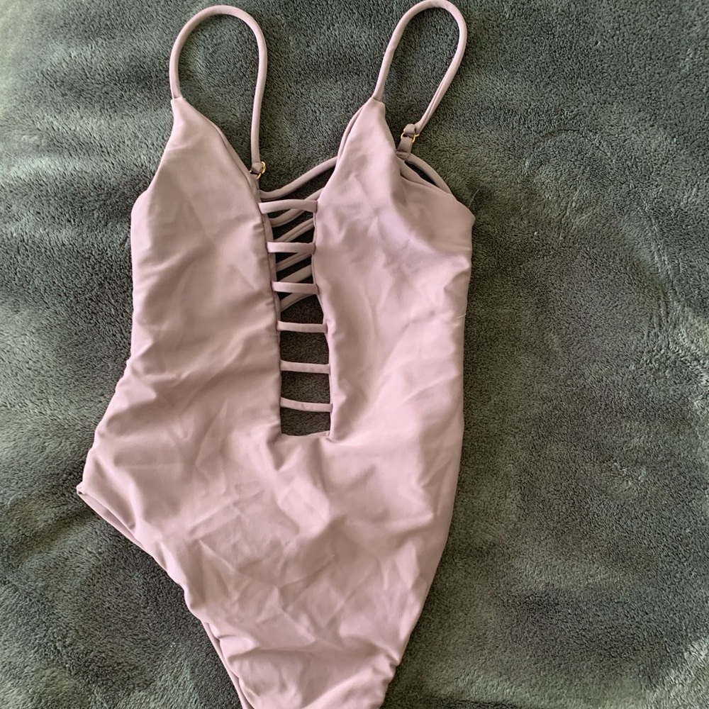 Sexy purple one piece